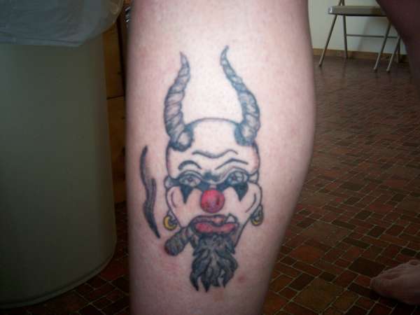 renee's evil clown tattoo