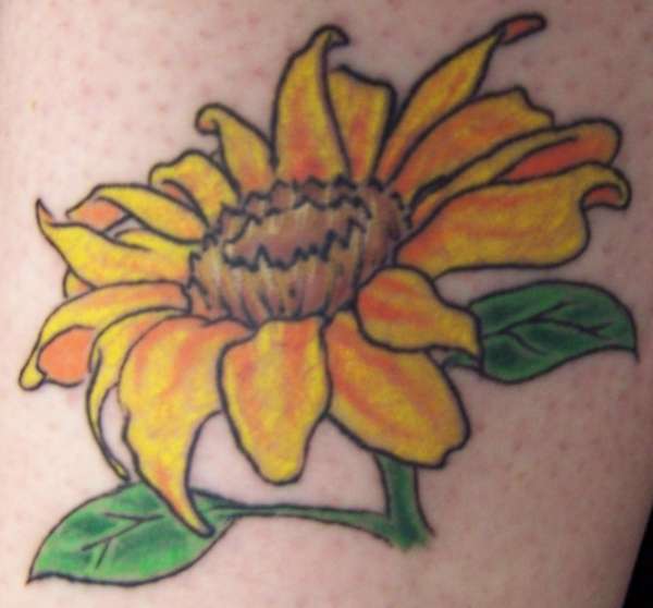 Sunflower tattoo