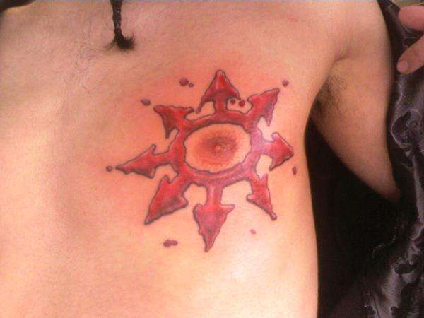Chimaira Chaos Star tattoo