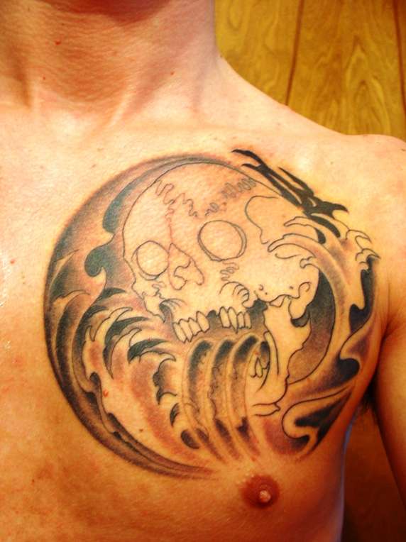 LAUGHING AT DEATH tattoo