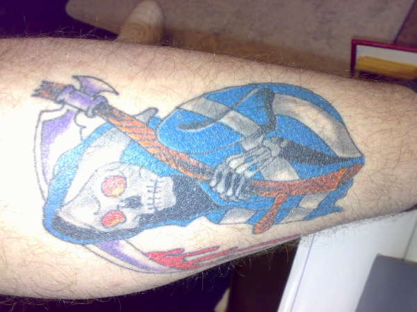 Scotlands grim reaper tattoo