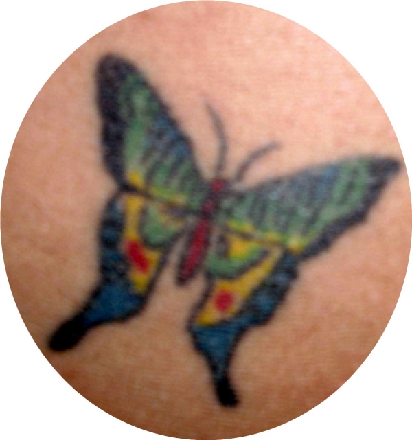 Tiger Striped Butterfly tattoo