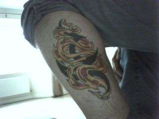 Fire tattoo
