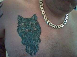 Snow Wolf tattoo