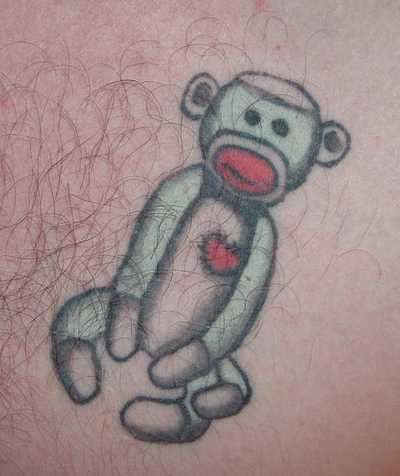 Sock Monkey tattoo