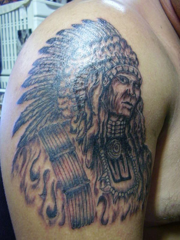 indian chief tattoo