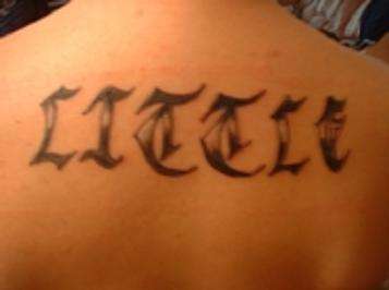 last name tattoo