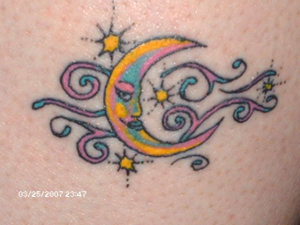 "to the moon" tattoo
