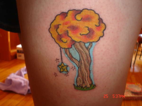 Fall tree tattoo