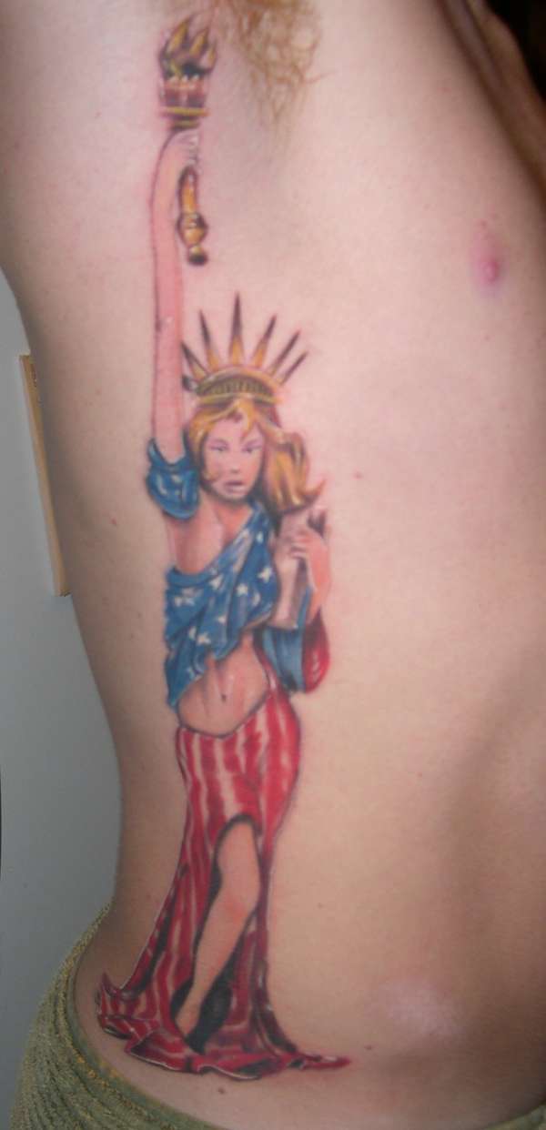 Staue of liberty tattoo