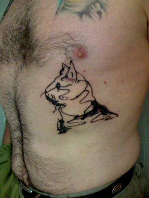 cat by picasso tattoo