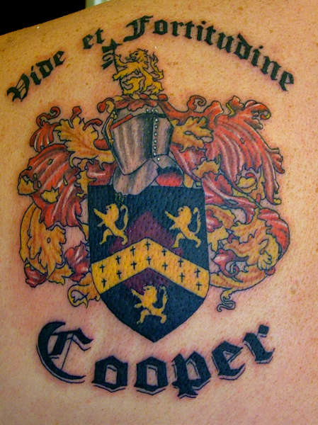 Cooper Crest tattoo