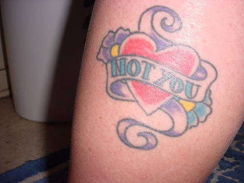 NOT YOU tattoo
