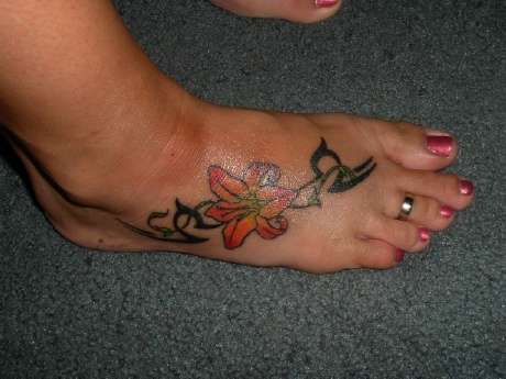 Tiger lily tattoo