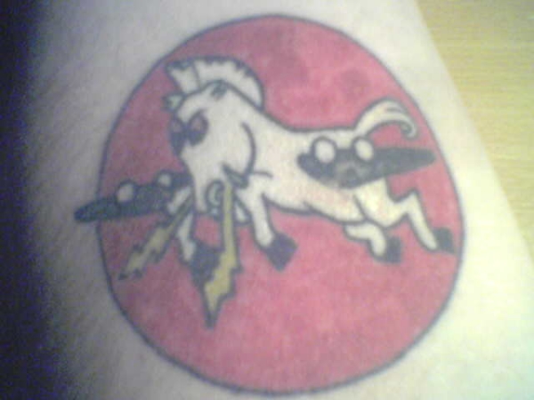 wwII patch tattoo