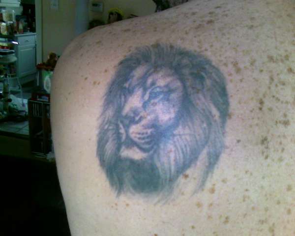 Lion On Back tattoo