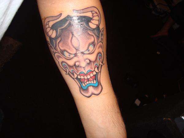 hannya mask tattoo