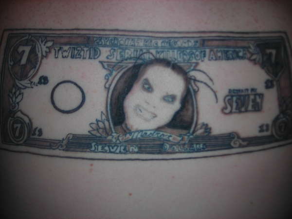 7 Dollar Bill tattoo