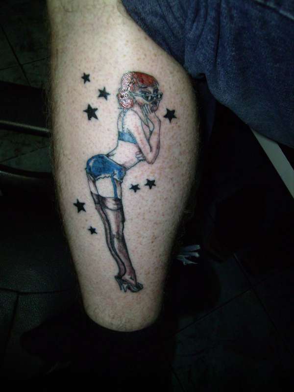 Pin up girl tattoo