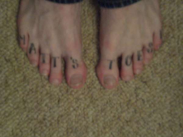 Matt's Toes! tattoo