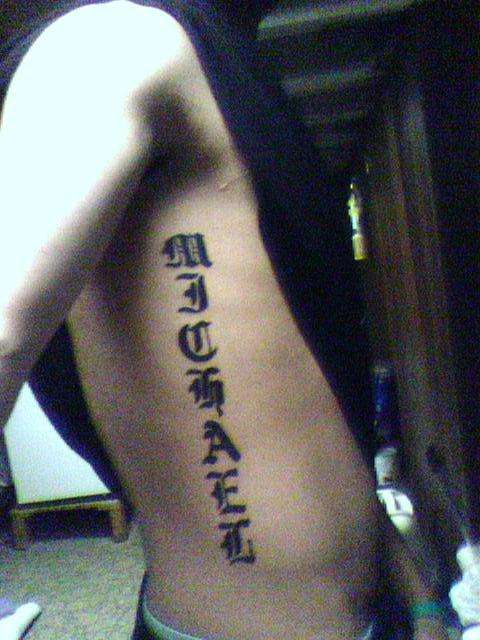 My name tattoo