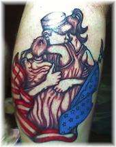 Protect my Family, Served my country! tattoo