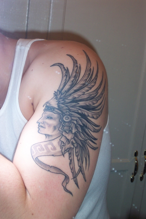 Aztec Guy tattoo