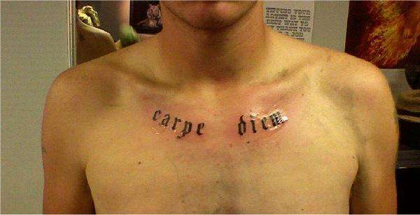 seize the day tattoo
