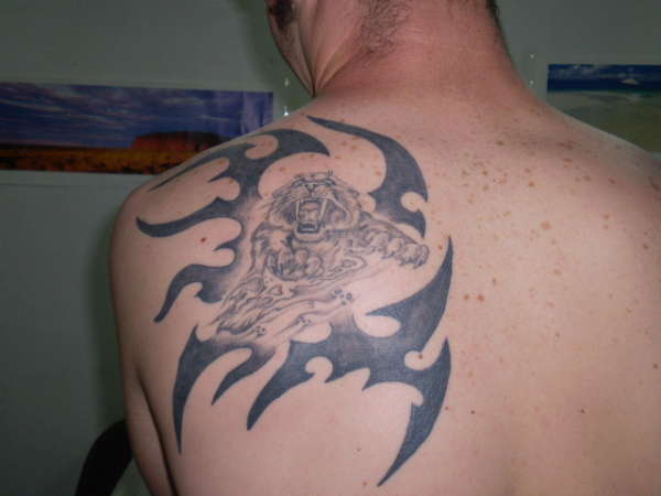 tiger/tribal tattoo