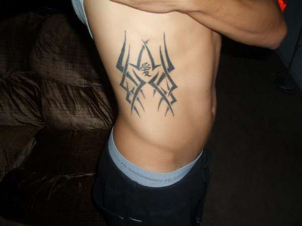 tribal and chinese tattoo