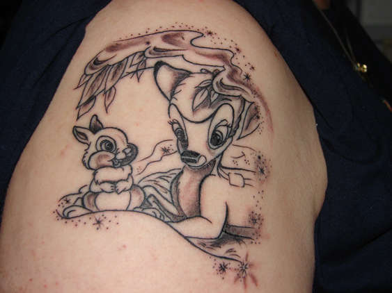 Thumper and Bambi tattoo