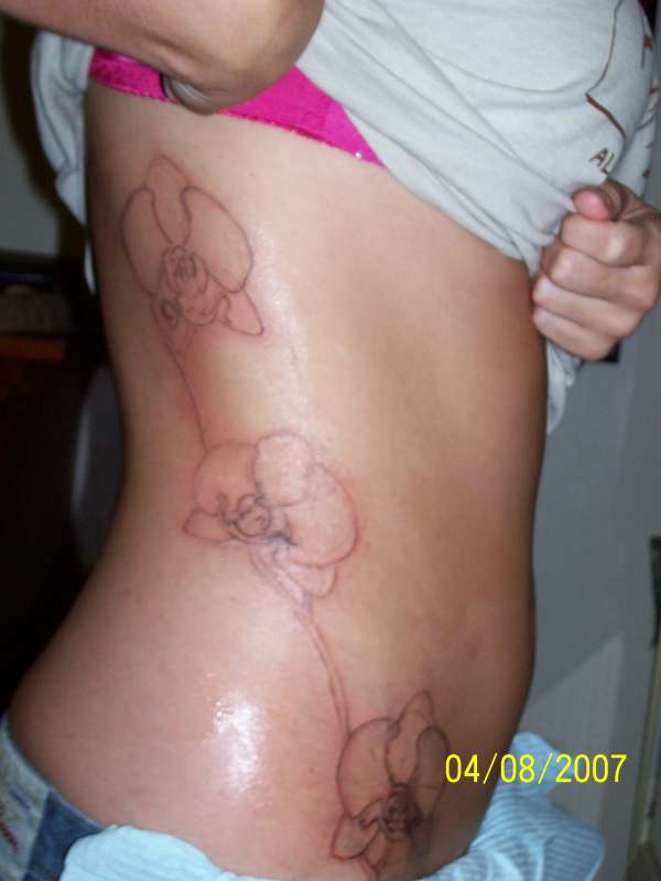 orchids tattoo