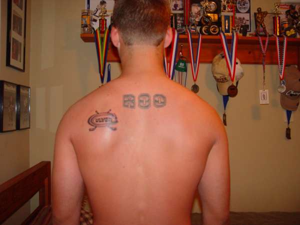 Hockey Tattoo and Nick Name tattoo