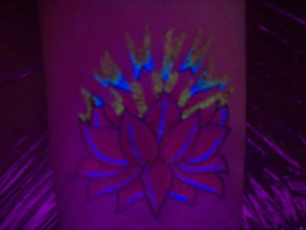 Uv lotus lily tattoo