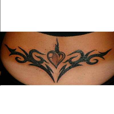 Tribal Heart tattoo