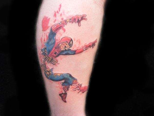 Marvel Zombies Spider-man tattoo