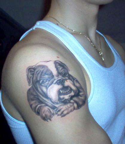 Bulldog tattoo