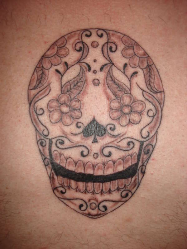 Sugar skull tattoo