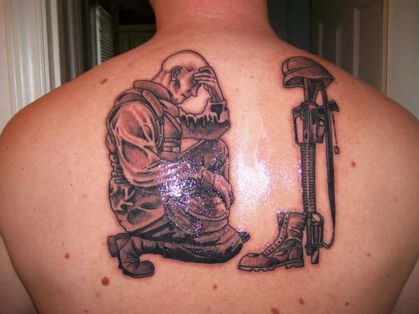 fallen soldier memorial tattoo