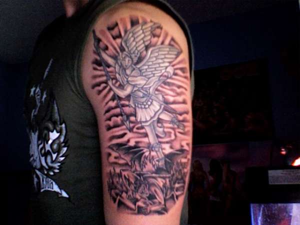 st michael 2 tattoo