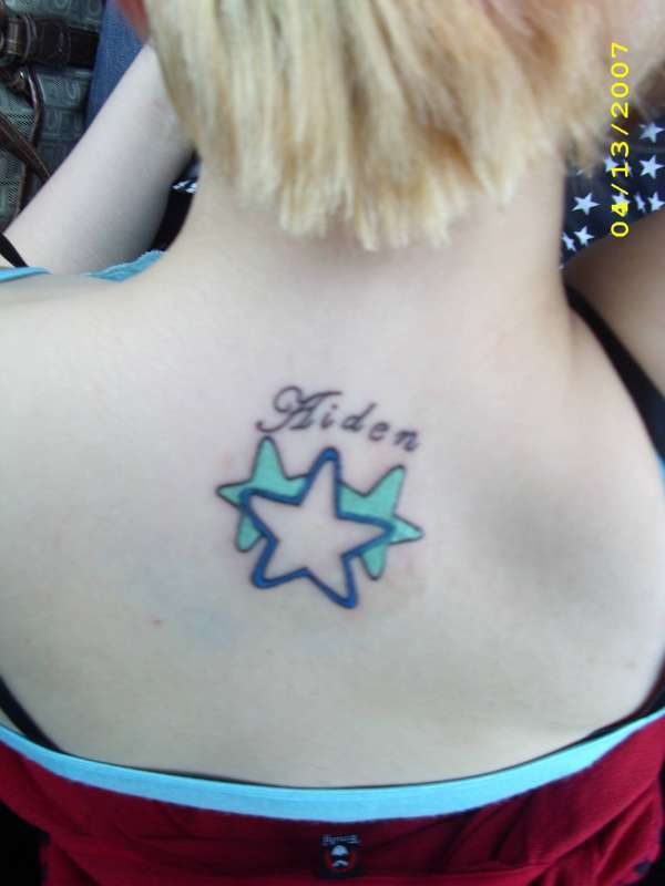 Aiden's stars. tattoo