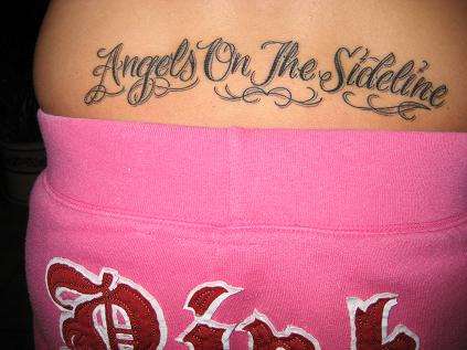 Angels on the Sideline tattoo