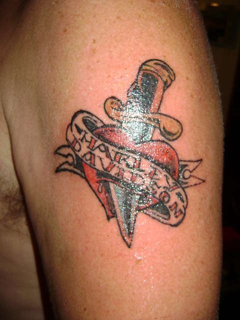 Harley heart tattoo