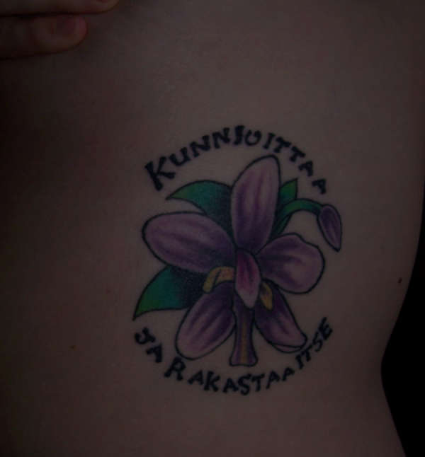Orchid tattoo