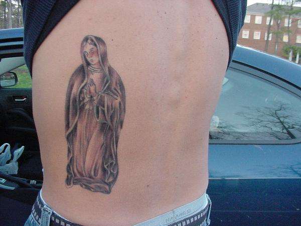 Virgin Mary tattoo