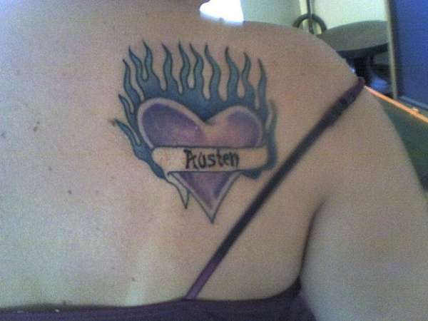 austin/heart tattoo