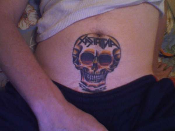Anthrax skull tattoo