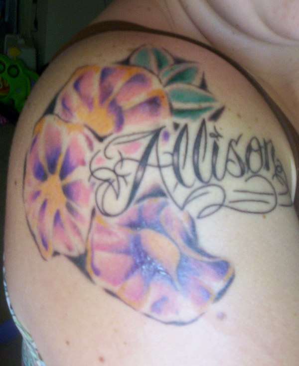 Morning Glories for Allison tattoo