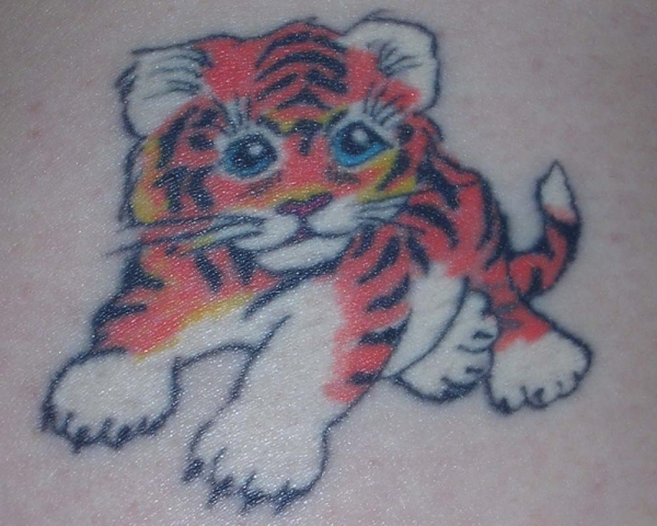 baby tiger tattoo