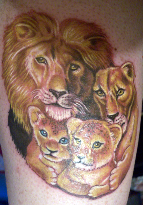Lion Family tattoo